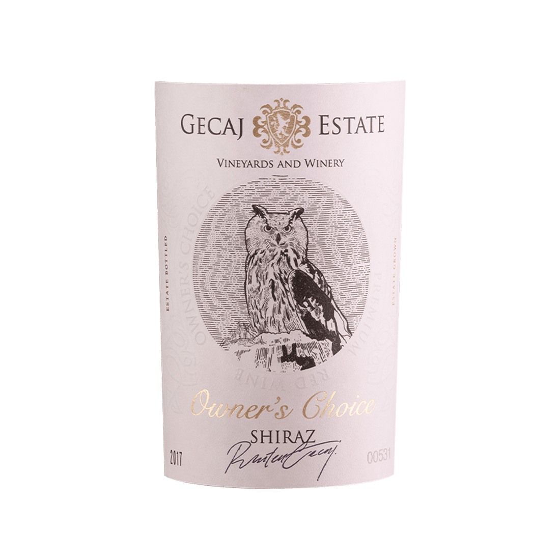 Owners Choice 2017 Shiraz - Stone Castle